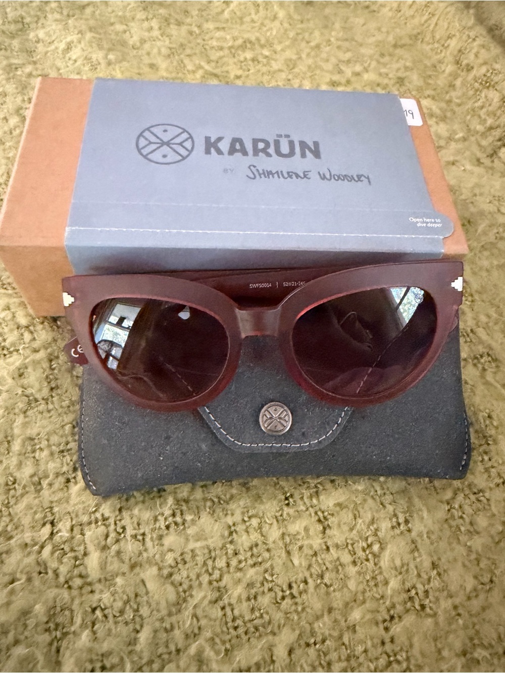 Women's Karun Burgundy Sunglasses